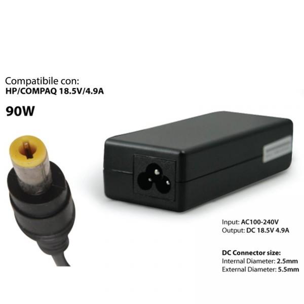 TECNO SHOP Alimentatore universale Hantol per PC portatili Compaq e HP 18.5 V